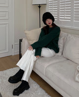 (UNISEX) ベチンウールオーバーニット