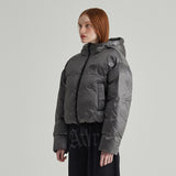SILVER ATHR SHORT PADED JUMPER