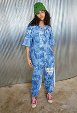 ハートジョガーパンツ/heart jogger pants_ light blue
