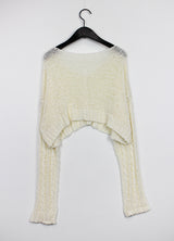 プレッツェルクロップカーディガン / Pretzel Crop Cardigan (4color)