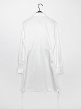 シルキー ストリング シャツ ワンピース / Silky String Shirt One Piece (4color)
