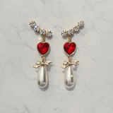ハートラブウィングピアス / Red Heart Love Wing Piercing