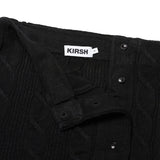 スモールチェリーボタンニットスカート／SMALL CHERRY BUTTON KNIT SKIRT [BLACK]