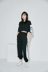 ストリングショートスリーブクロップTシャツ / (9068) XX String Short Sleeve Crop Tee