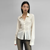 [MADE] Resdin Snap Pleated Blouse