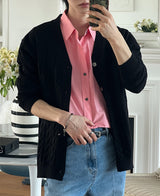 ルークケーブルカーディガン / Ruke cable cardigan (5 color)