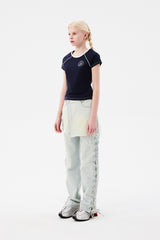 ドゥードゥルチェリーUネックTシャツ / DOODLE CHERRY U NECK T-SHIRT [NAVY]