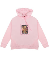 ラッフル付きフーディピンク/ ruffle hoodie pink (2487641833590)
