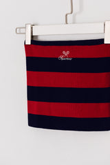 ラケットクラブストライプチューブトップ / SQB Racquet Club Striped Tube Top
