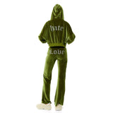 0 3 HATE Velvet Hoodie - KHAKI (6626824814710)