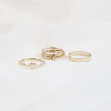ムードハートレイヤードリング / Mood heart layered ring (2 color)