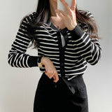 [2color] Bee Stripe Slim Fit Cardigan