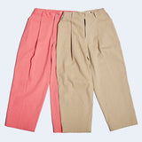 ワイドフィットワンタックパンツ/DAMP WIDE FIT ONE TUCK PANTS_BEIGE