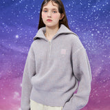 ハーフジップアップヘビーニット / Half zipup heavy knit