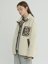 (JP-21705) LEOPARD FLEECE JUMPER IVORY (6605060374646)
