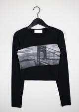 サイドシティクロップTシャツ / Side City Crop T-shirt (2color)