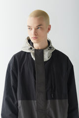 ワイドフーディージャケット/BSR2223FWJK047 WIDE HOODED JACKET BLACK