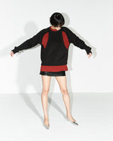 クラッキンニットスウェットシャツ/CRACKIN KNIT SWEATSHIRTS