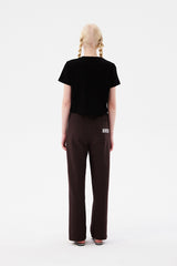 チェリーアーチロゴクロップTシャツ / CHERRY ARCH LOGO CROP T-SHIRT [BLACK]