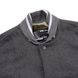 [UNISEX] Reversible Wool-Blend Varsity Coat (Grey) (6656672989302)
