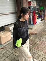 Summer punching knit 
