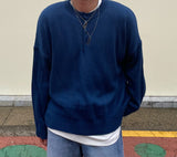 モカラウンドボタンニット/MOCA ROUND BUTTON KNIT(6COLOR)