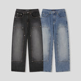 EN Slave Double Nee Denim Pants (2 colors)