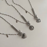 アンティークトグルバーネックレスエリシコインネックレス//cop Antique Toggle Bar Elisicoin Necklace