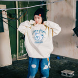 コラボレーションスウェット（アイボリー）I over print × AMBLER (6635497554038)