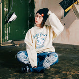 コラボレーションスウェット（アイボリー）I over print × AMBLER (6635497554038)