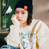 コラボレーションスウェット（アイボリー）I over print × AMBLER (6635497554038)
