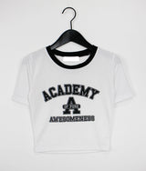 アカデミークロップTシャツ / Academy Crop T-shirt (4color)