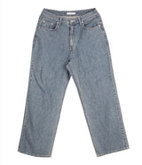 No.0346 G washed set straight denim PT