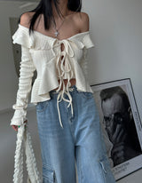 Strap Cargo Wide Jeans