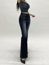 ハイライトウォッシングデニムブーツカットパンツ/800. Highlight washing denim boots cut pt