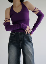 ホルターウォーマーセットスリーブ/Halter Warmer Set Sleeveless (3color)