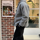 LMN カシミアハッチラウンドニット
