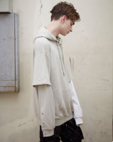 ボタンスリーブフーディー/ BUTTON SLEEVE HOODIE (4578389819510)