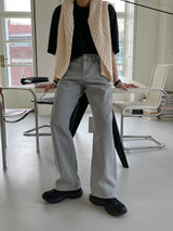 Well Real Long Wide Gray Jean (278) (4638705385590)