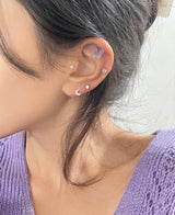 ルーシッドパープルルーシッドパープルバタフライピアス / [4 set] Lucid Purple Butterfly Piercing Set