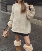 (UNISEX) エバハンドメイドオーバーニット