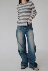 ボヘミアンデニムパンツ / bohemian denim trousers