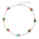 RED TULIP CHOKER 