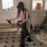Aaron dark washed bootcut denim pants