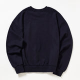 ピーチエンボスドプリントスウェットシャツ / PEACH EMBOSSED PRINT SWEATSHIRT_NAVY