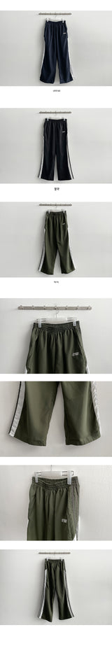 Lar Banding Track Line Wide Pants