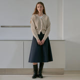 Cotton shirring skirt (6683786346614)