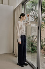 タックツイルパンツ/TUCK TWILL PANTS_NAVY