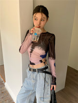 anti-sun see-through top