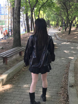 lustrous windbreaker jacket